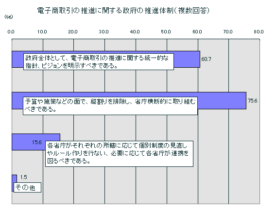電子商取引の推進に関する政府の推進体制